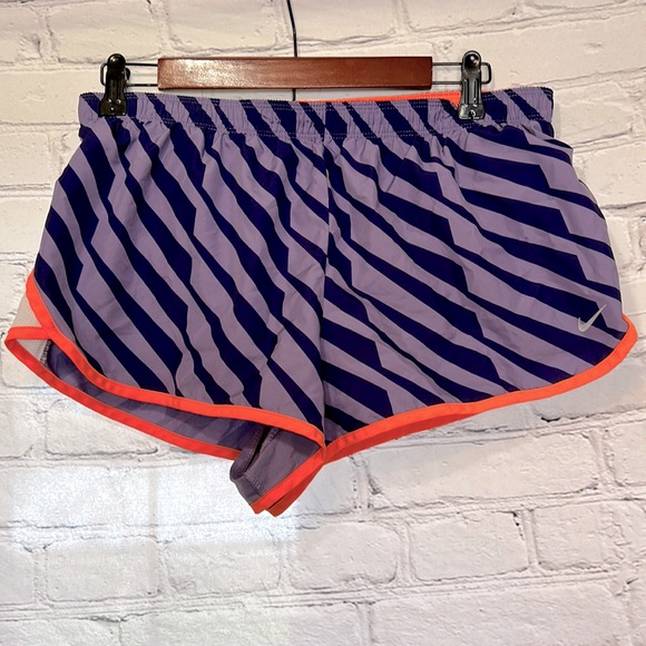 Nike Pants - Nike Dri-Fit Athletic Purple Orange Running Shorts Size Large